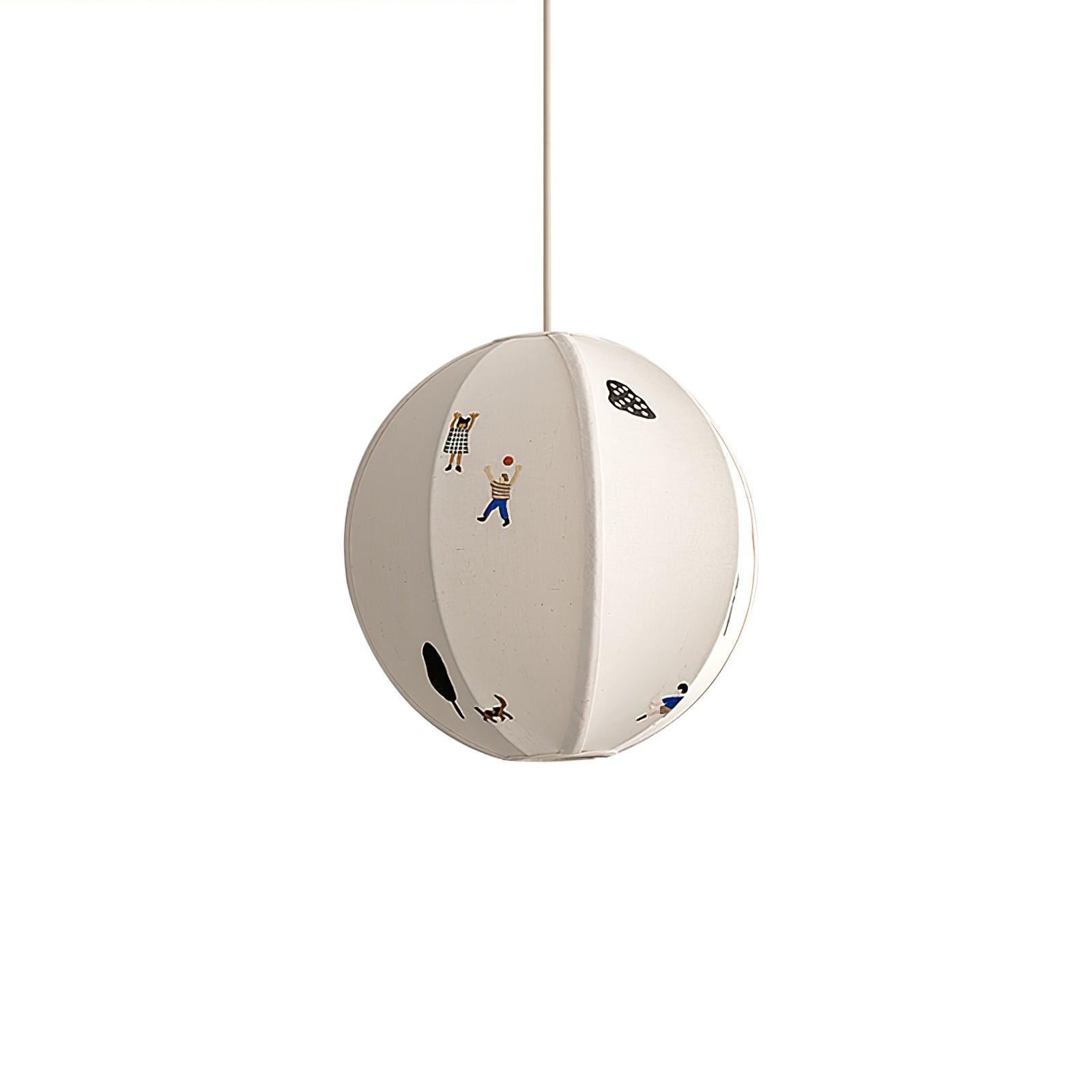 Park Embroidered Textile Pendant Lamp M337