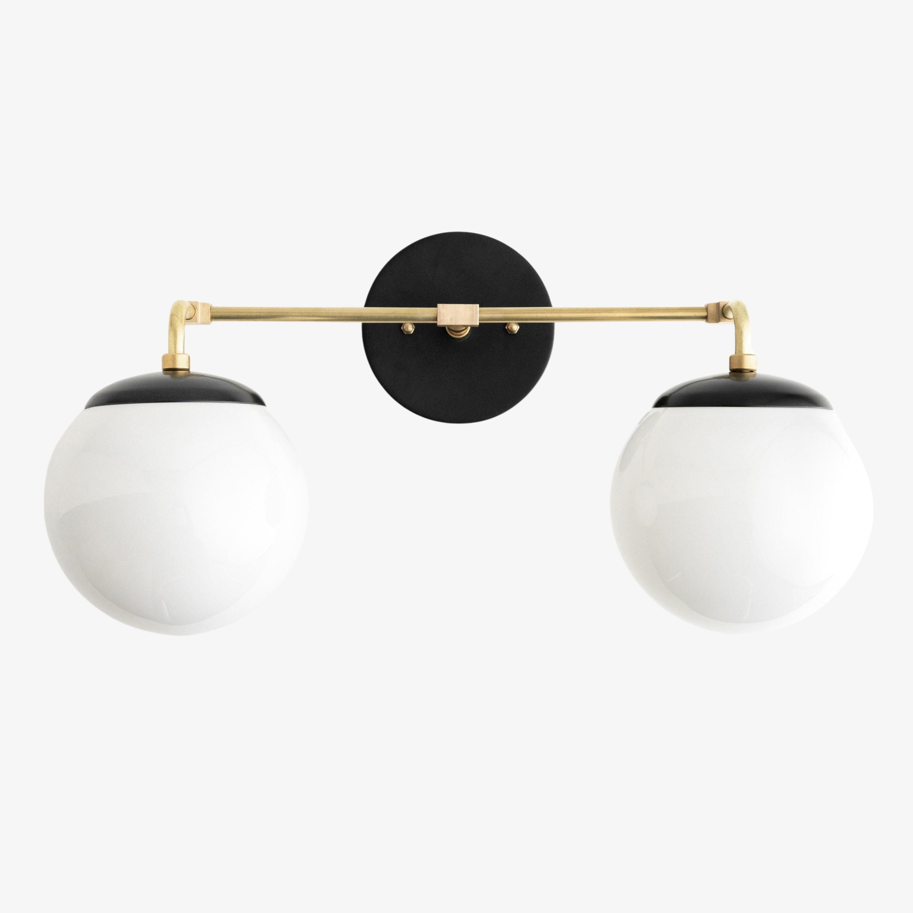Glorica Glass Wall Sconce - Modern Vintage Vanity Light Fixture T376