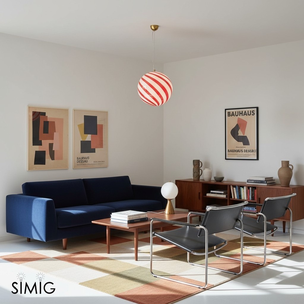 Bold Striped Solstice Pendant Light for Contemporary Spaces S368