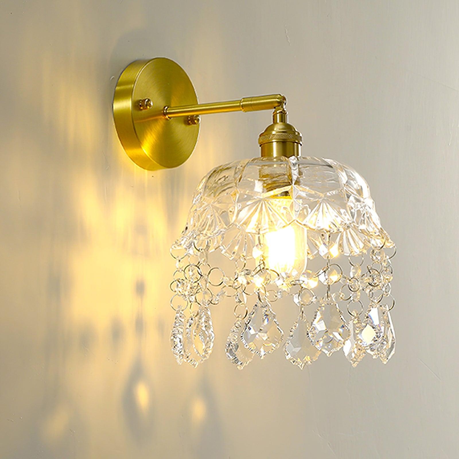 French Crystal Tassel Wall Light M364