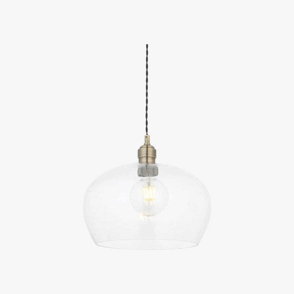 Clarione Height-Adjustable Glass Pendant Light - Classic Art Deco Light T1032