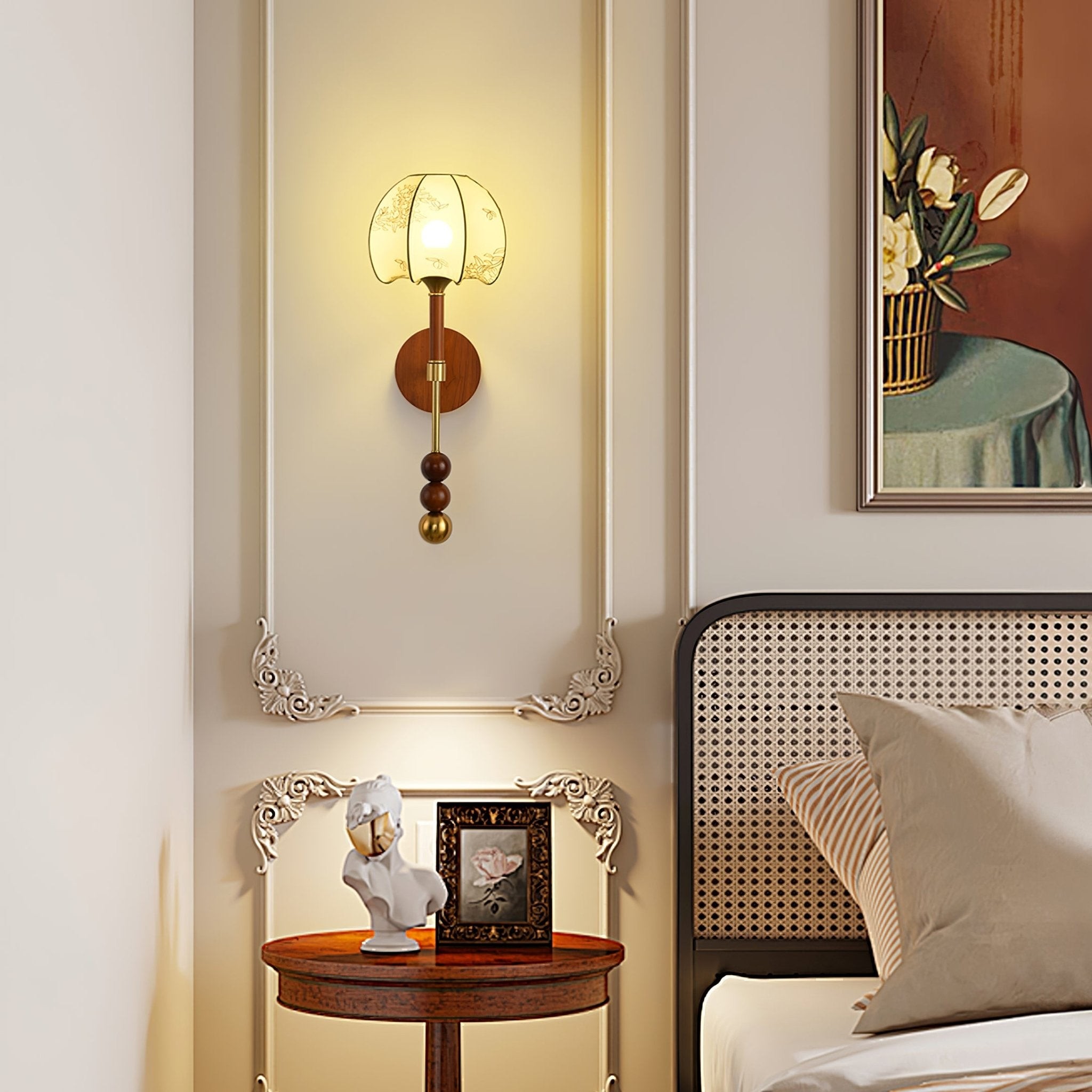 Retro Solid Wood Series Wall Lamp M419
