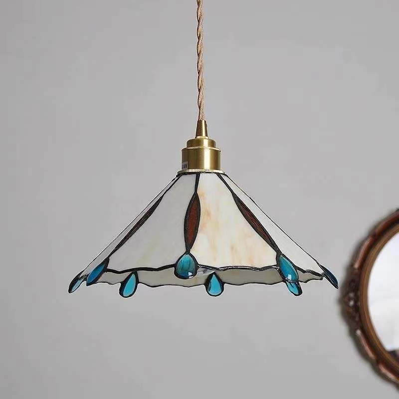 Retro Tiffany Stained Glass Pendant Light S92