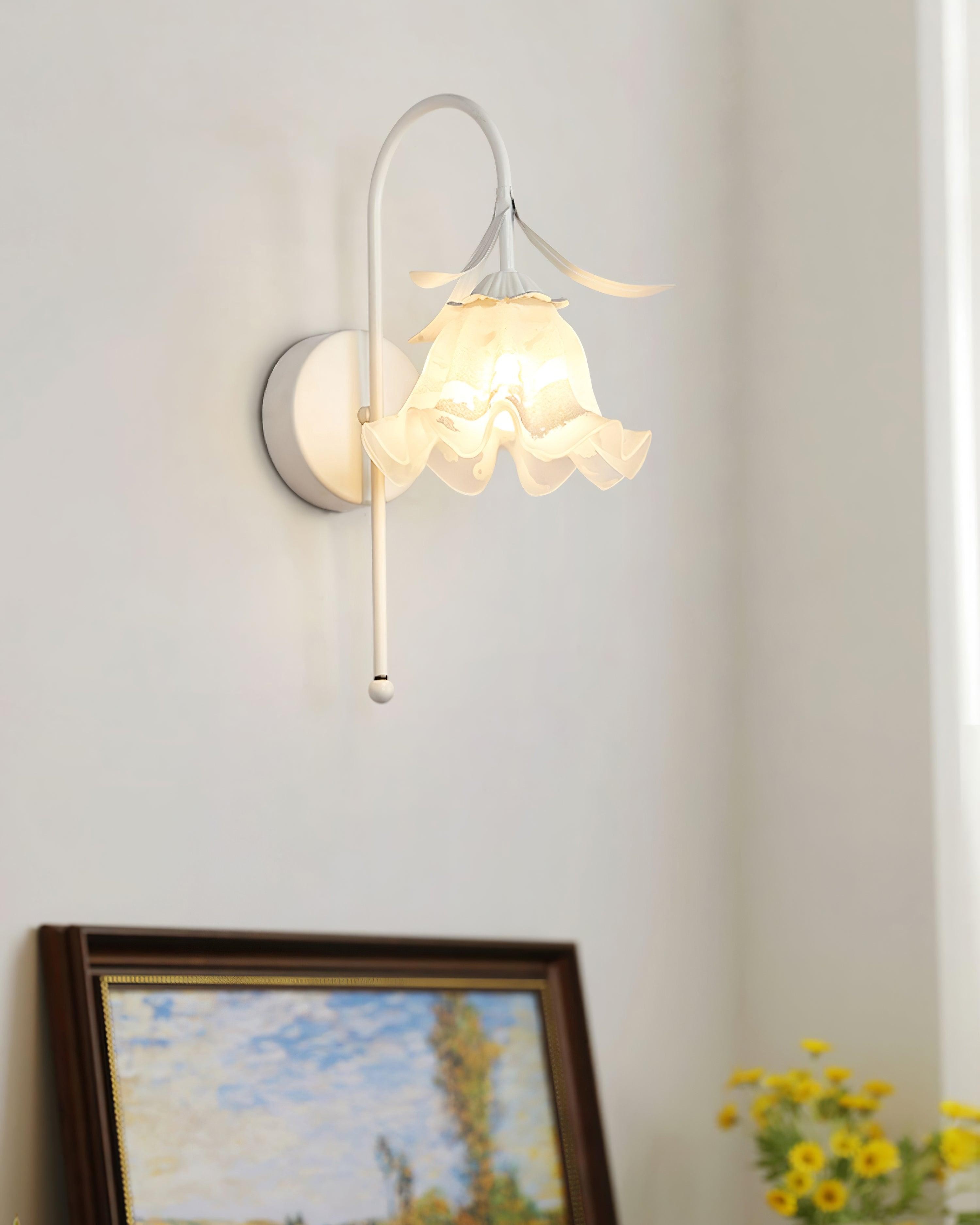 French Cream Style Flower Wall Lamp M47