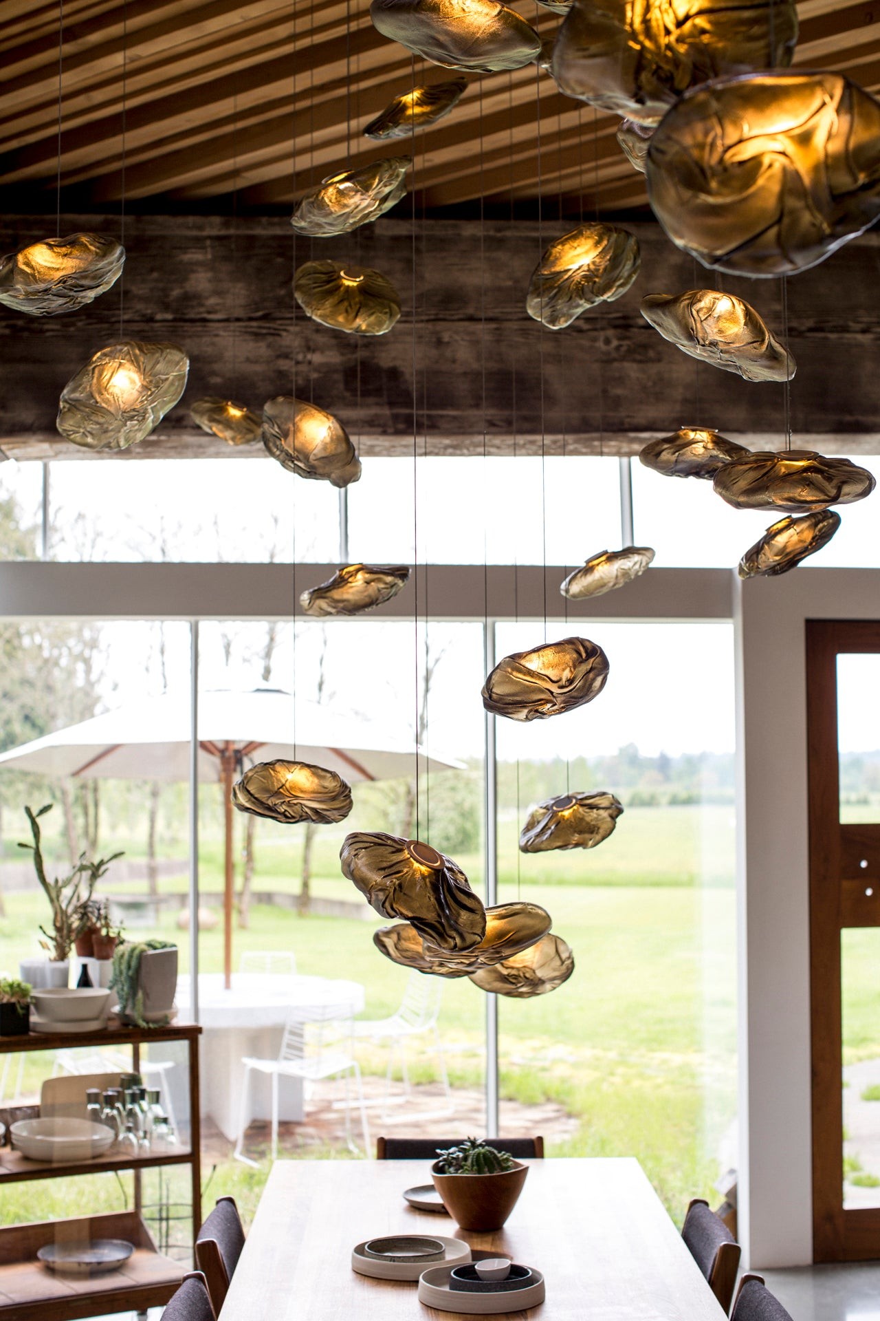 Multi-Head Irregular Glass Bubble Chandelier M79