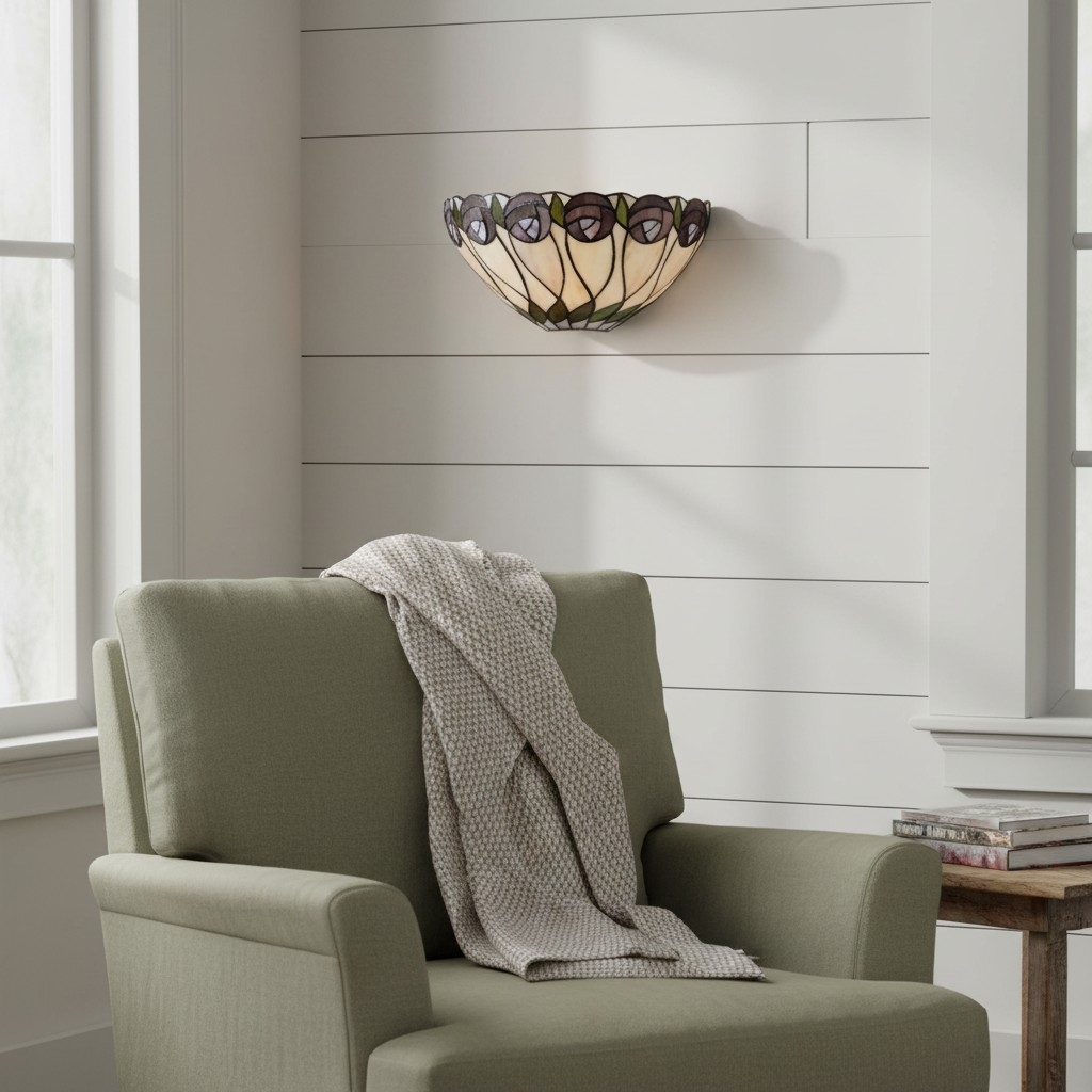 TF Hutchinson Tiffany Wall Light – Stylish Art Deco Fit for Hallway T983
