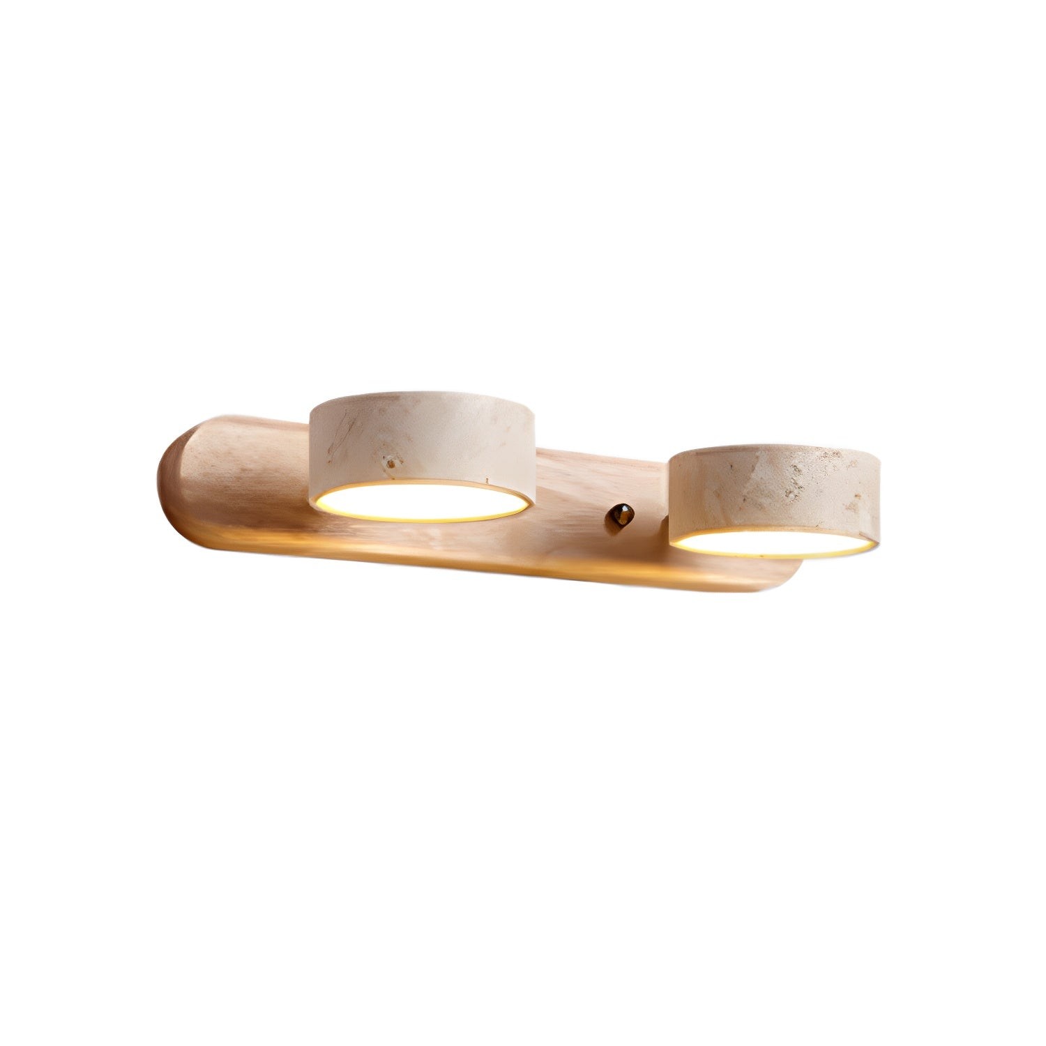 Travertine Walnut Multi Light Sconce - Bedroom Wall Lamp G115