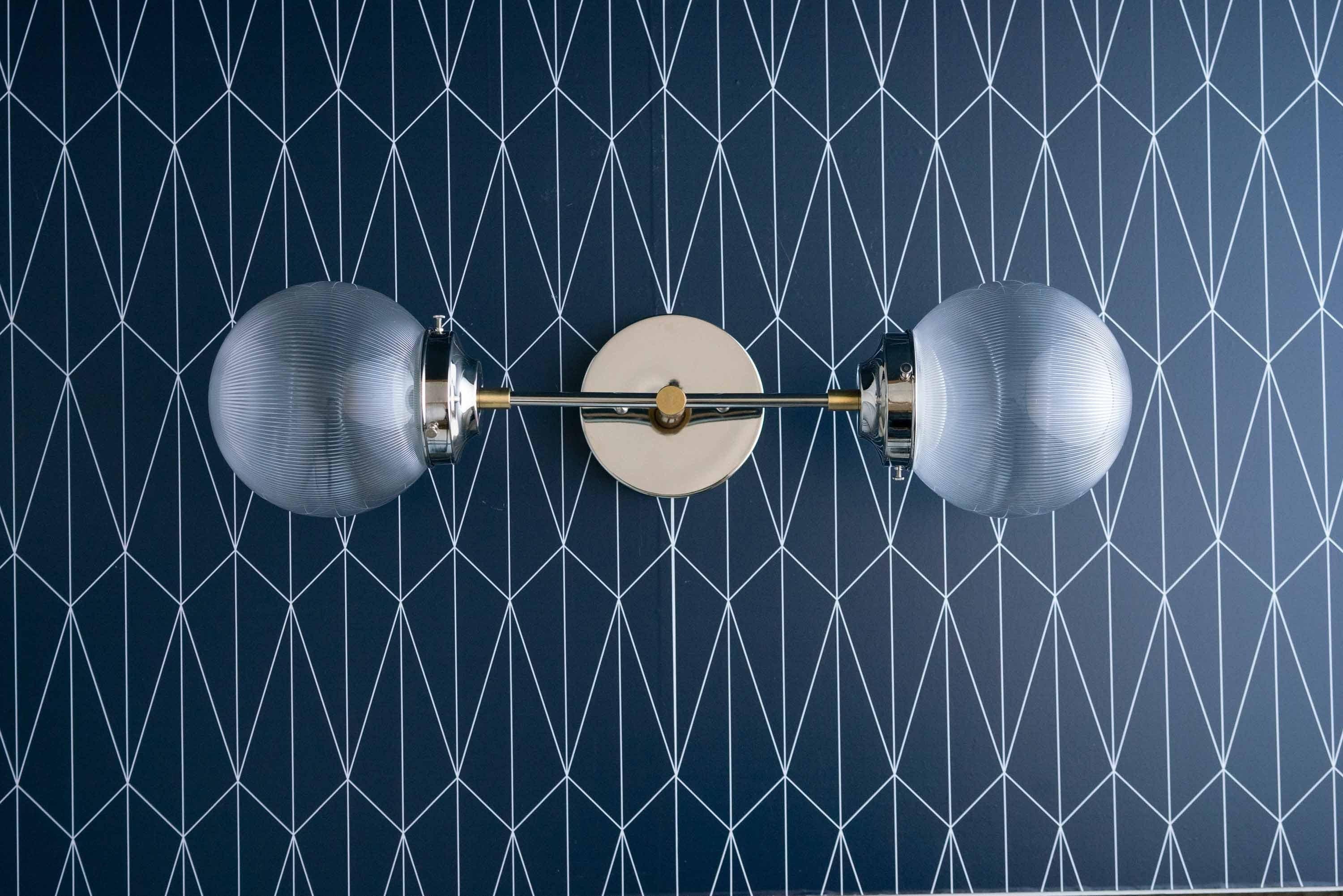 Lumio Globe Versatile Vanity Sconce - Dimmable Light for Bathroom and Hallway Use T353