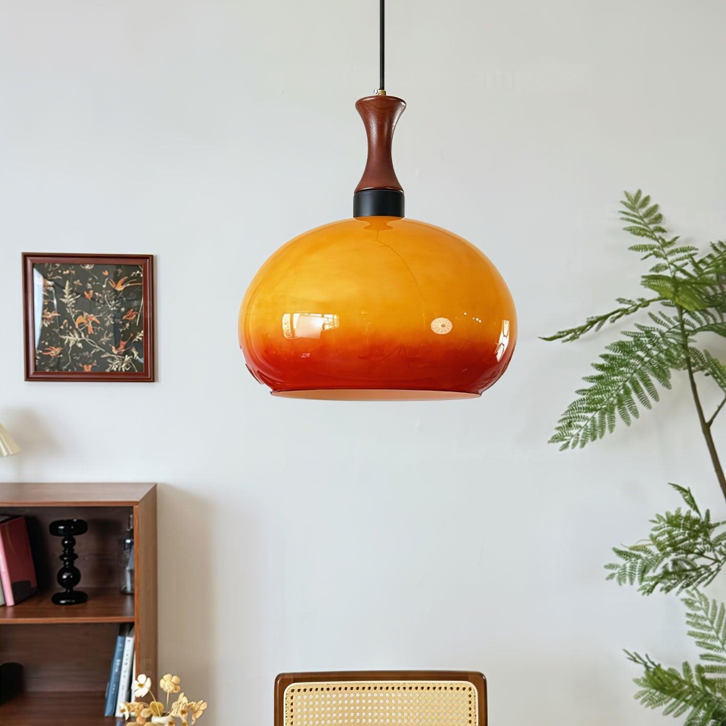 Spherical Orange Practical Luxury Pendant Lamp M523