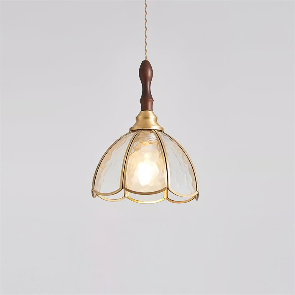 Vintage Tiffany Stanied Glass Pendant Lamp M237