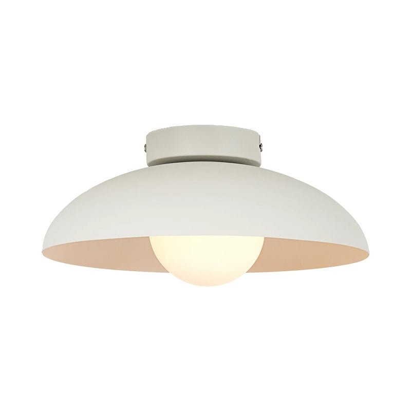 Matte Black Glass Dome Ceiling Lamp M449