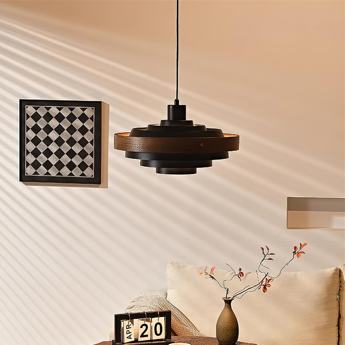 Layervelle Nordic Multi-Tiered Drum Shade Pendant Light M178