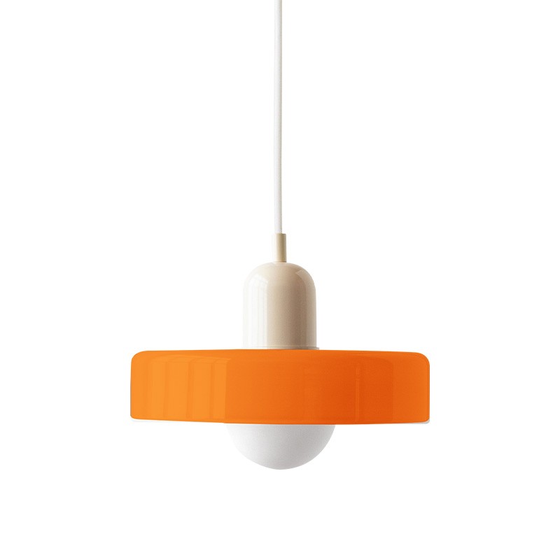 Morandi Glass Disc Orb Pendant Lamp S09