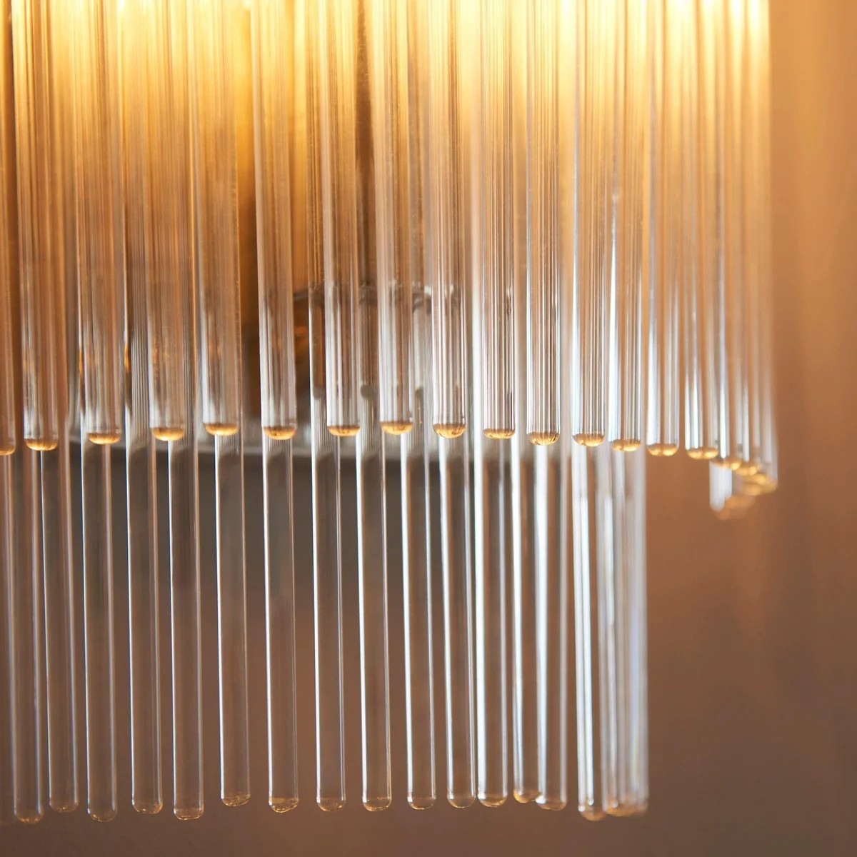 RibGlow Minimalist Glass Rod Wall Light - Elegant Accent Sconce for Home T867