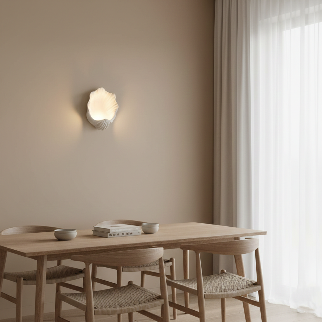 Selka Scallop Nordic Resin Wall Lamp T2192