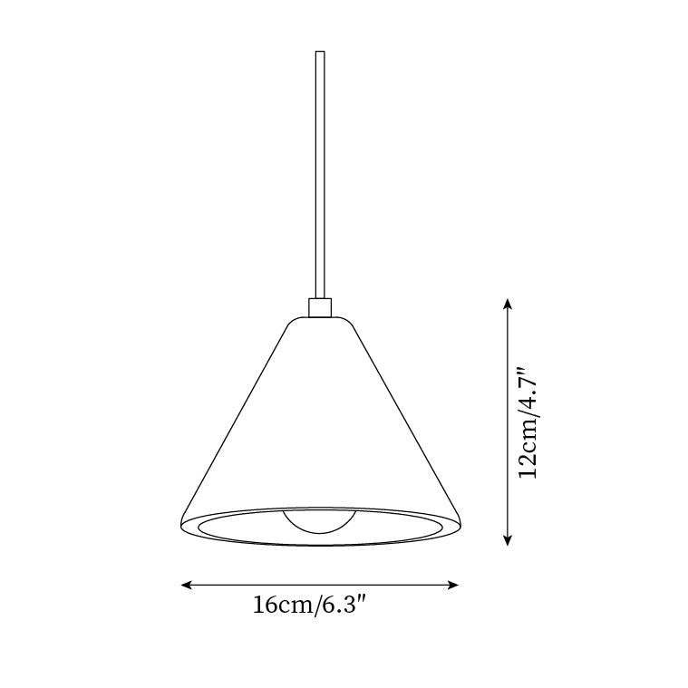 Travertine Cone Pendant Lamp - Minimalist Kitchen Island Light M160