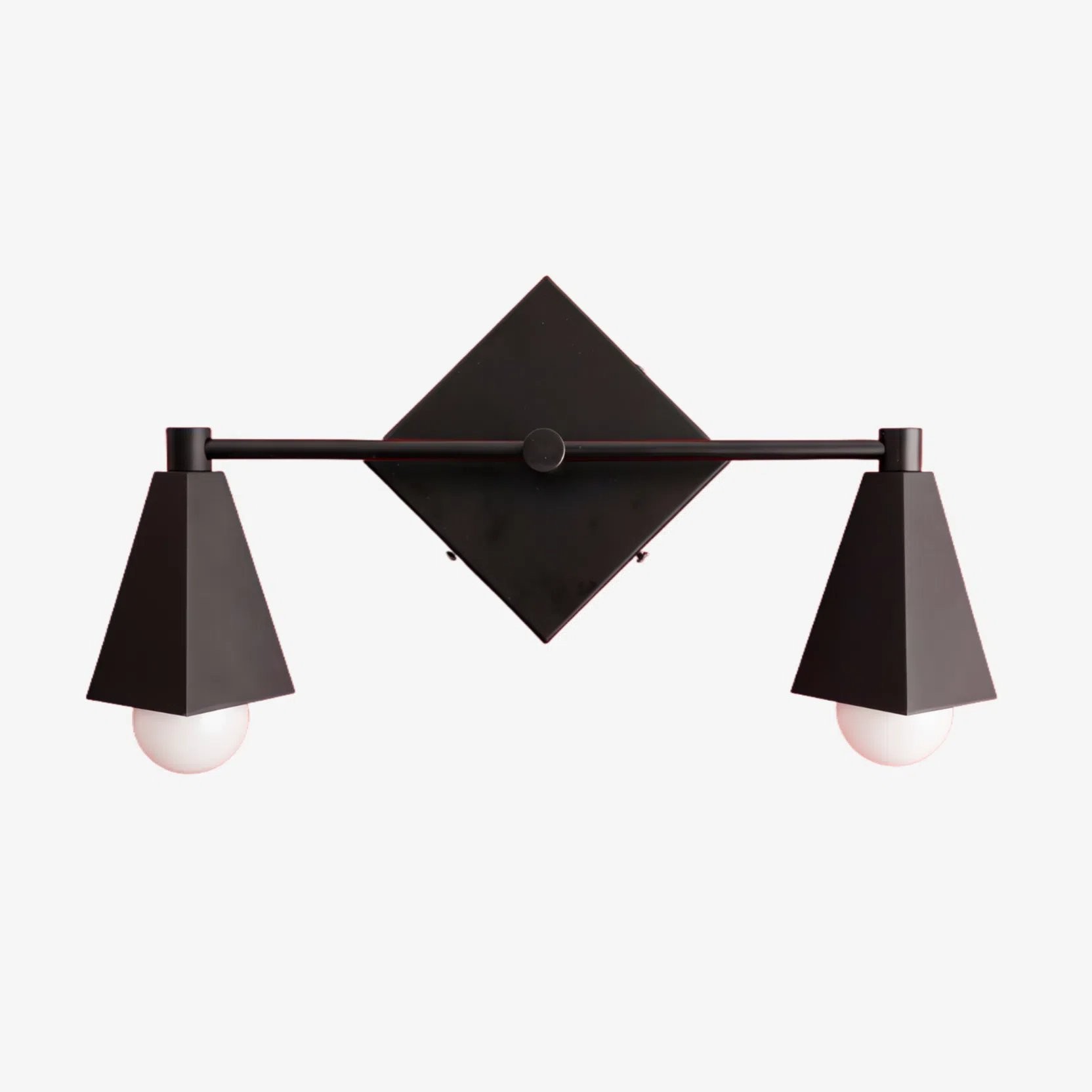 Ornato Luxe Geometric Vanity Light - Solid Brass Art Deco Bathroom Lighting T348