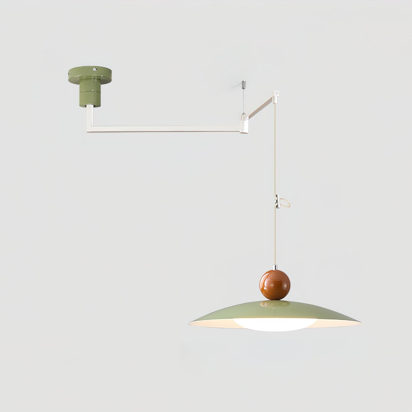 Nordic Flying Saucer Swing Arm Movable Pendant Light M111