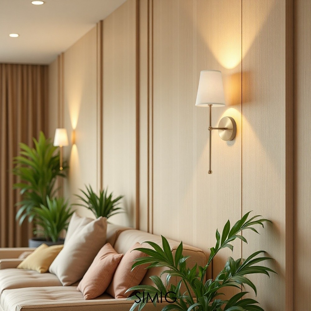 Modern Gold Wall Lamp ‑ Minimalist Design for Stylish Interiors  G21