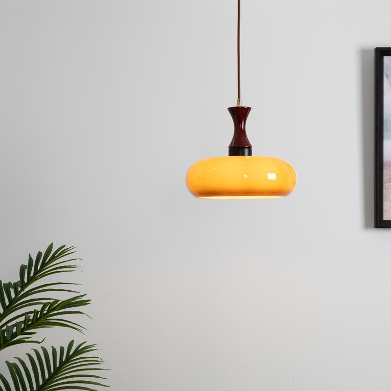 Retro Bauhaus Glass Pendant Light S86