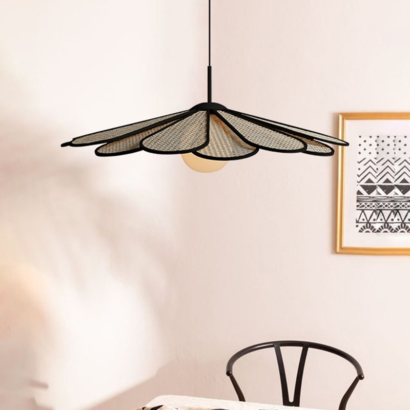 Wabi-sabi Rattan Pendant Light
