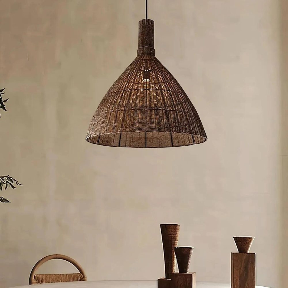The Rattan Essence of the Islands Pendant Light T2050
