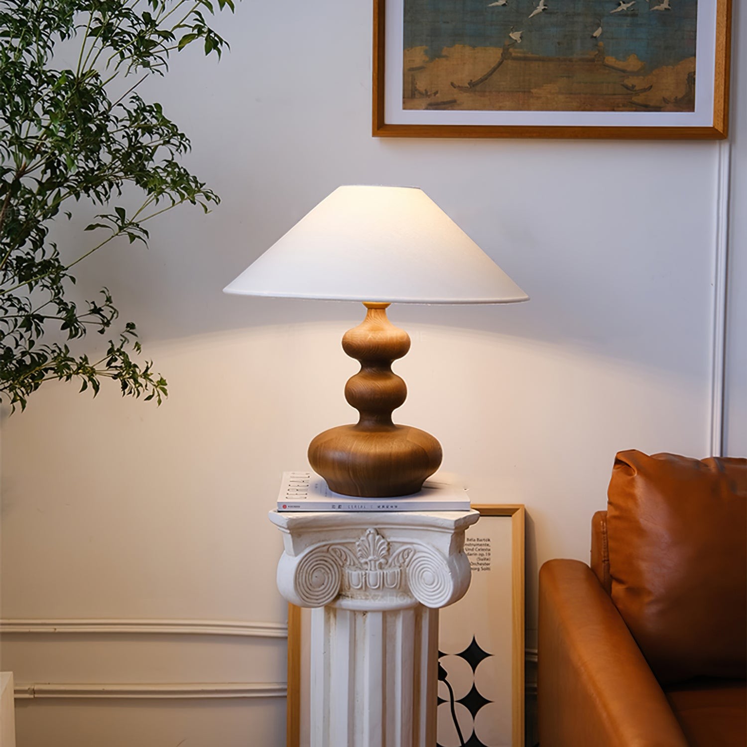 Nordic Retro Solid Wood Table Lamp M61