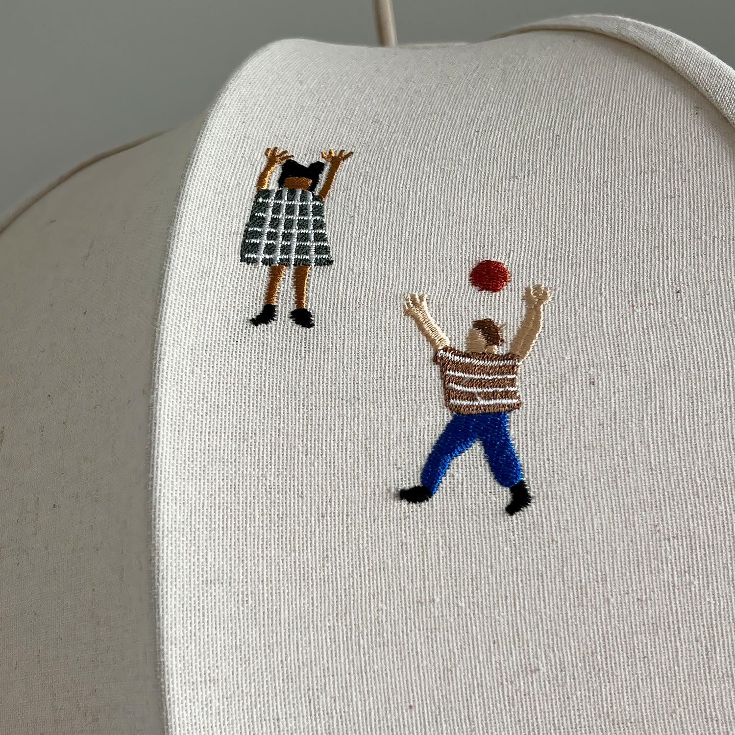 Park Embroidered Textile Pendant Lamp M337