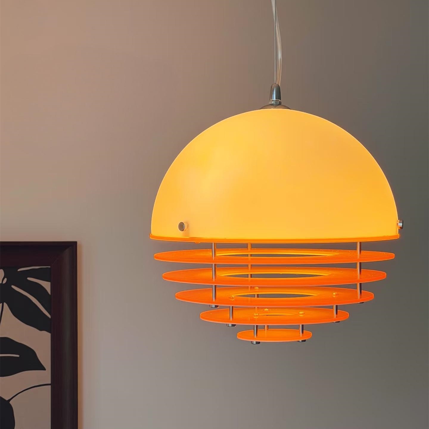 Bauhaus Sunset Pendant Lamp - Warm Ambient Lighting for Living Room S213