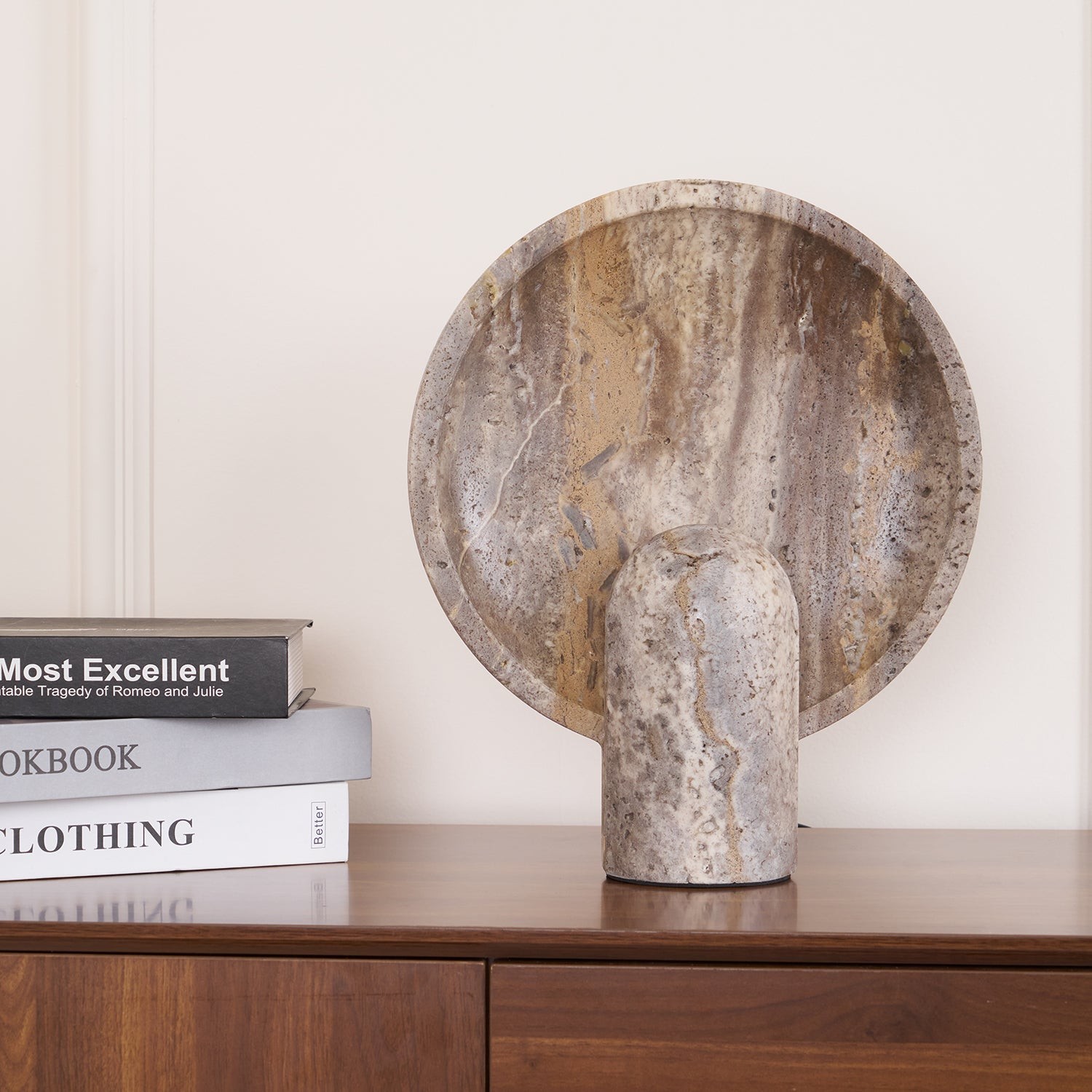 Wabi-sabi Style Eclipse Stone Table Lamp G18
