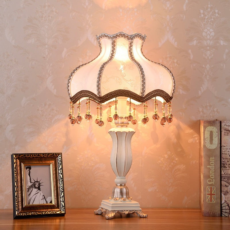 Palace Floral Resin Carved Base Table Lamp M500