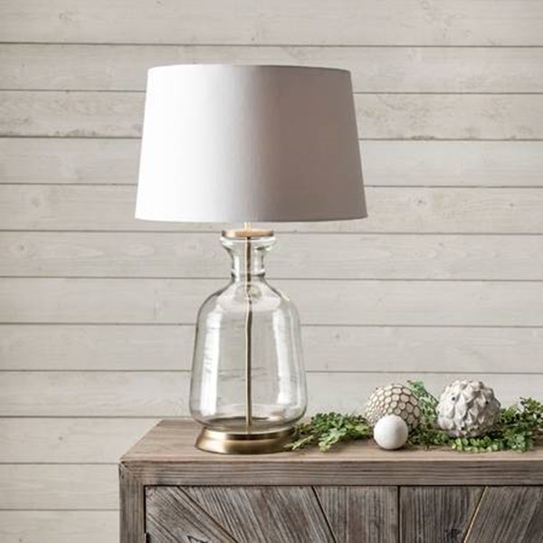 Emma Clear Glass Table Lamp