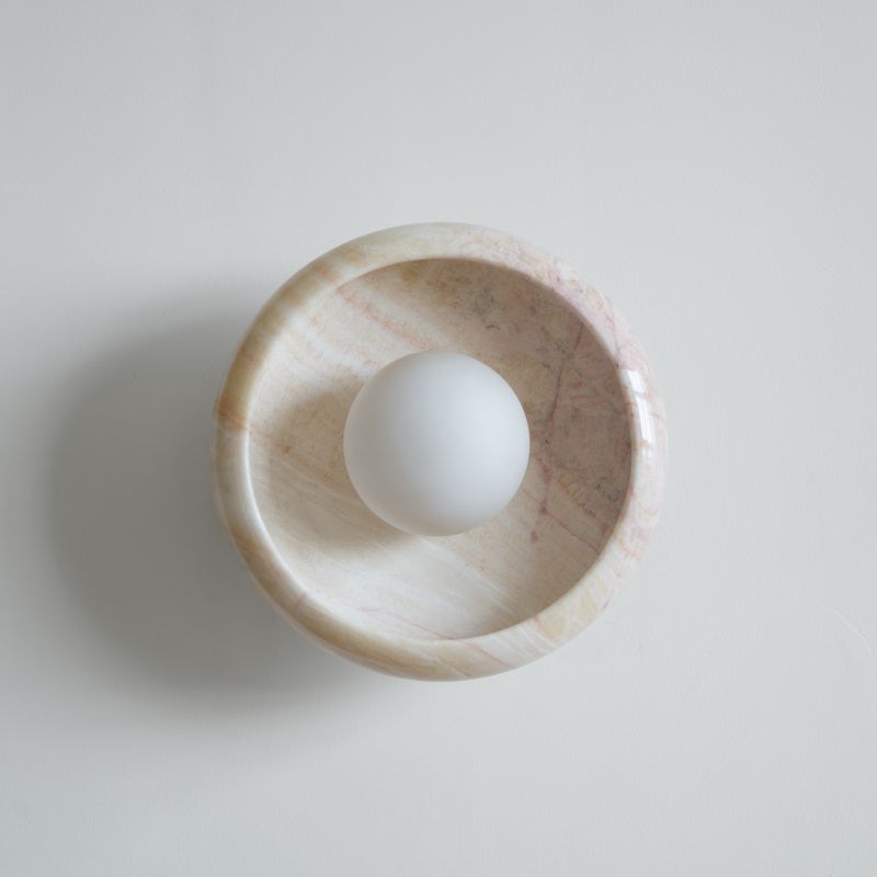 Bowl - Shaped Marble Wall Lamp P064