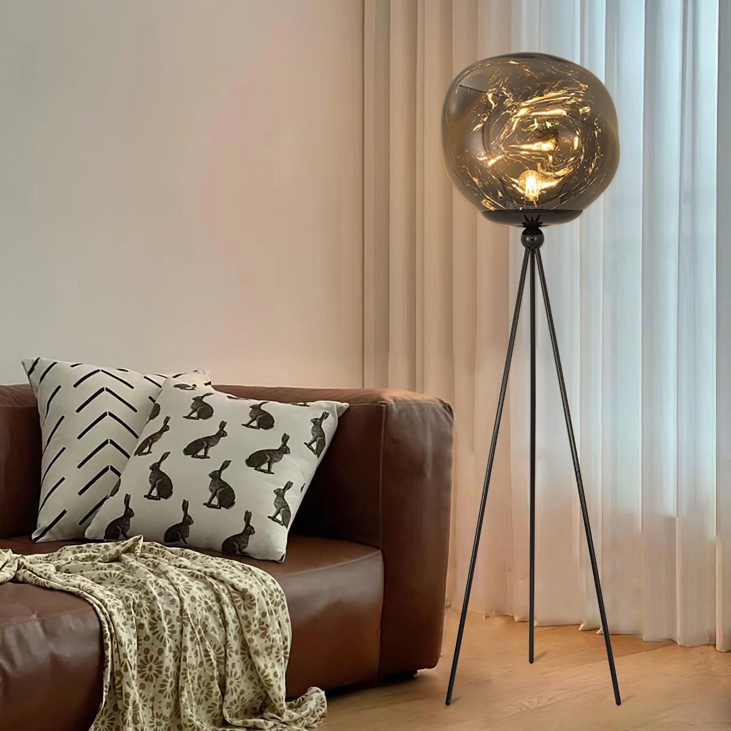 Tripod Irregular Lava Floor Lamp M216