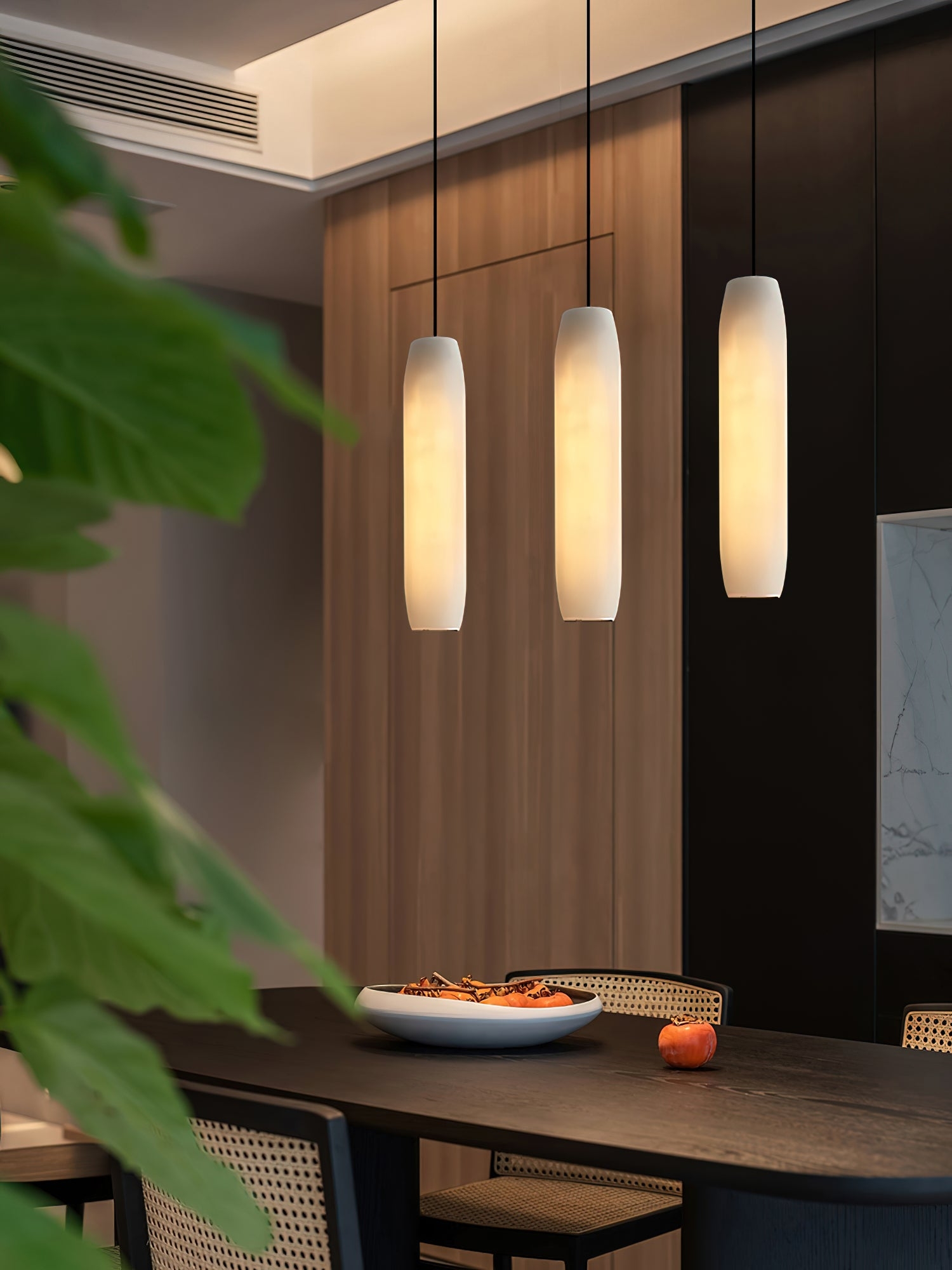 Alabaster Flute Pendant Light T1660