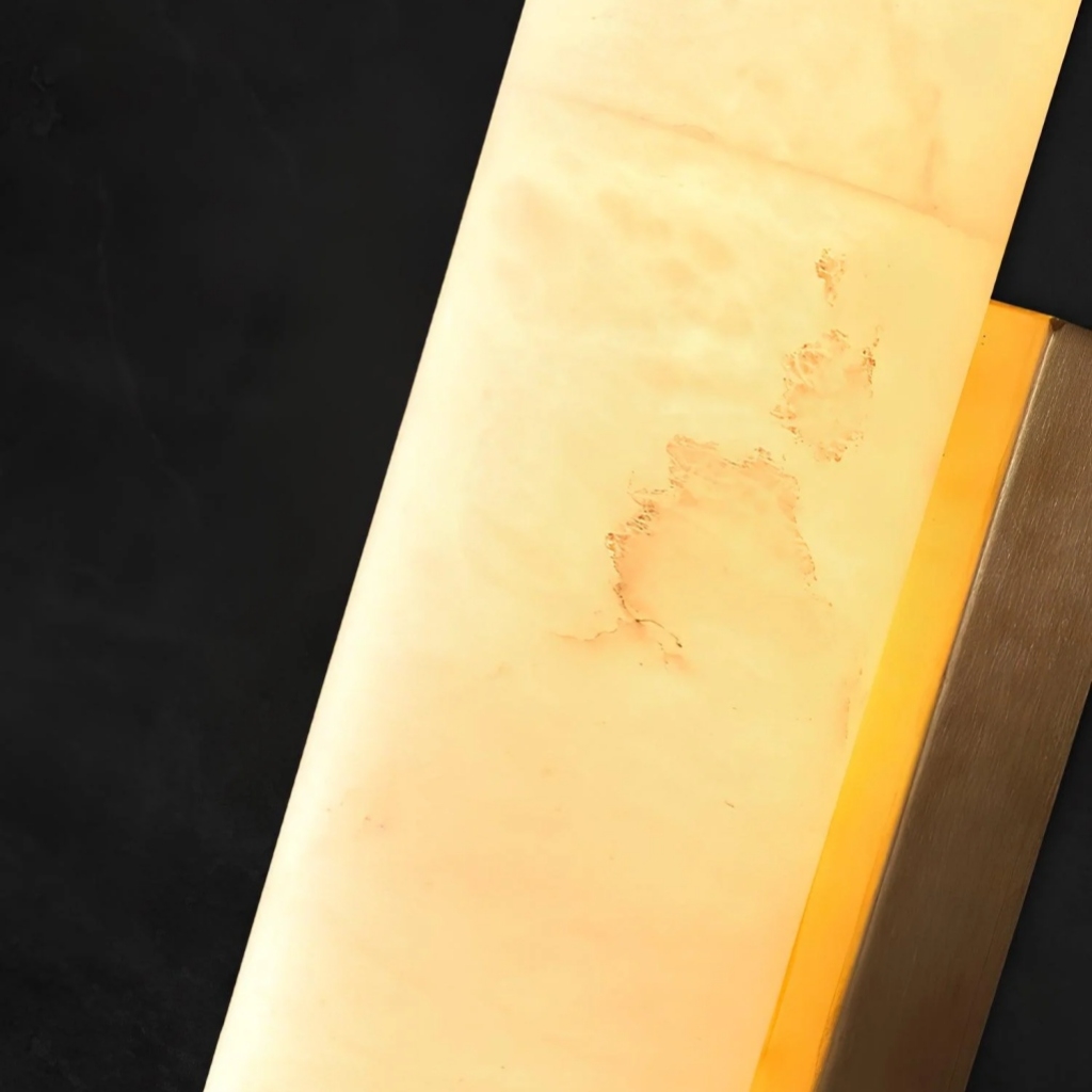 Solaryx Modern Alabaster Wall Lamp - Lighting for Bedroom Living Room T1146