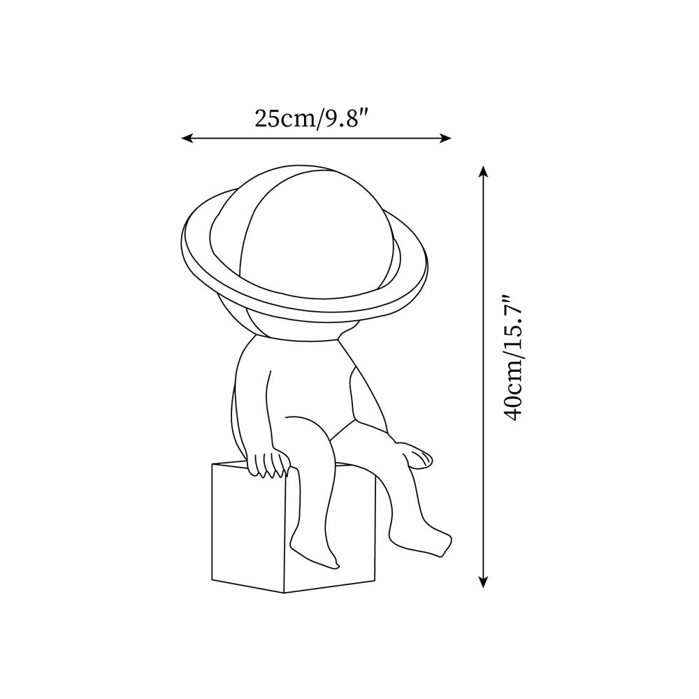 Modern Space Astronaut Resin Table Lamp M303
