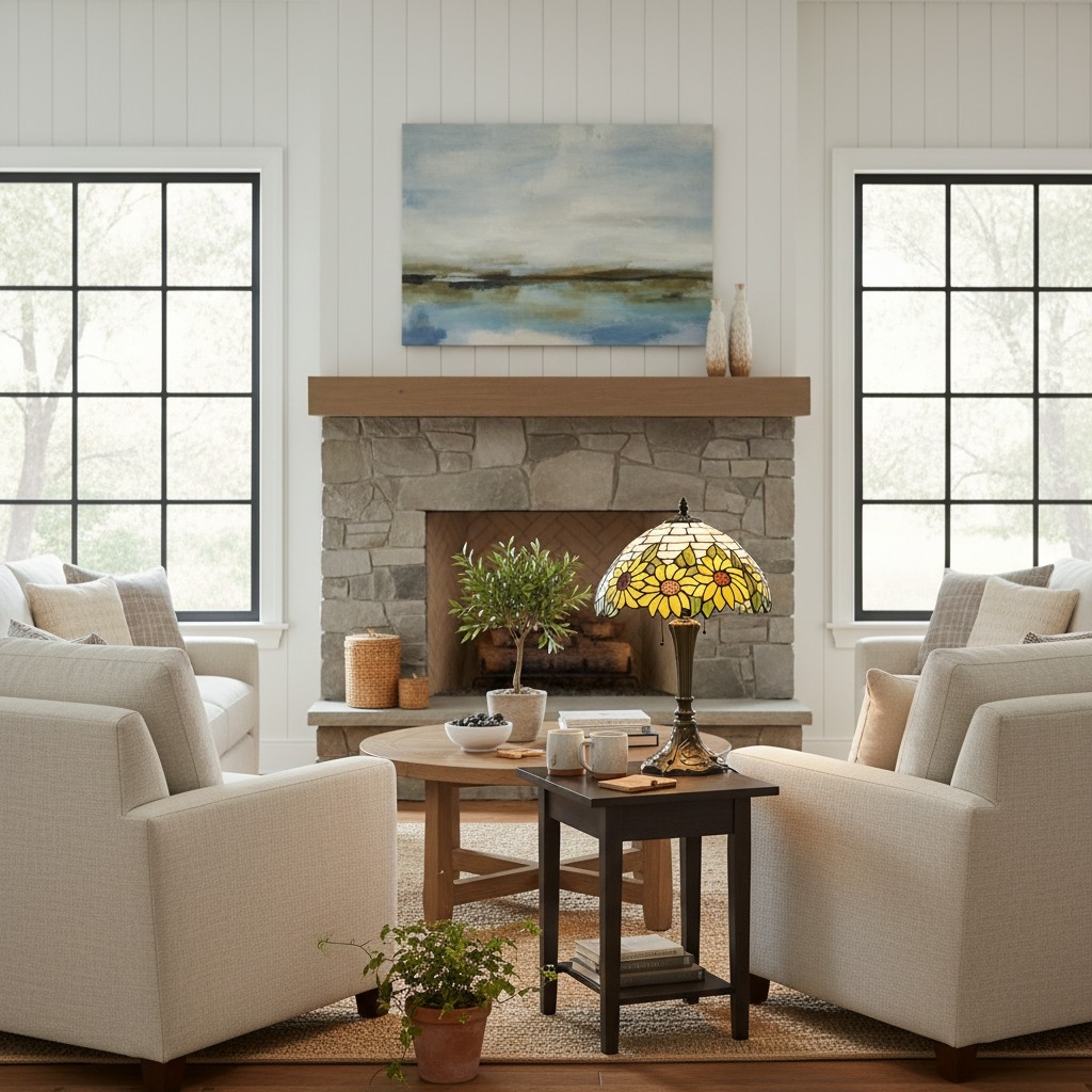 Handcrafted TF Sorenia Shade Lamp - Classic Tiffany Style Lighting for Home & Hospitality T890