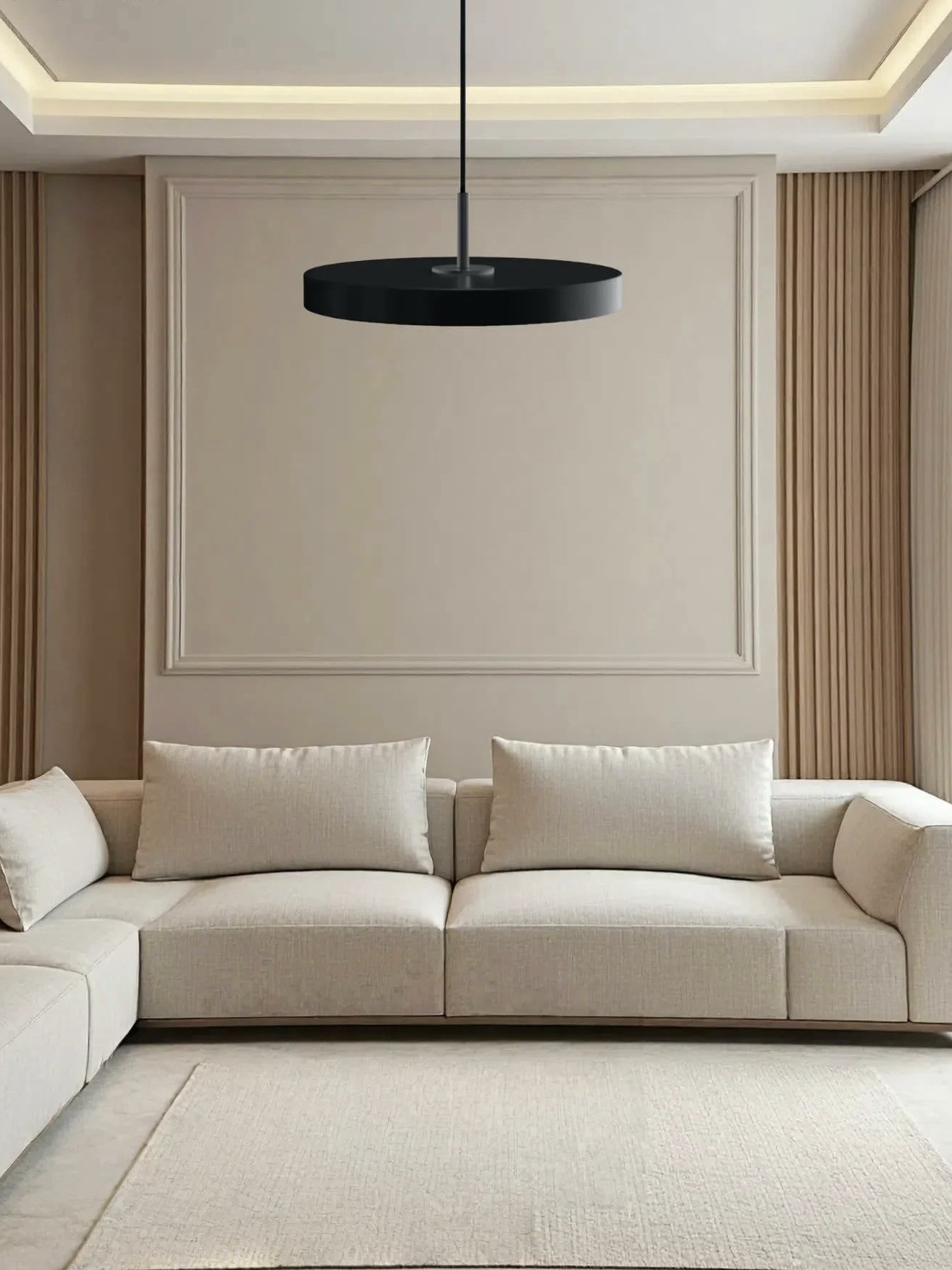 Modern Disc Pendant Light — Nordic Minimalist Fixture for Dining & Kitchen G102