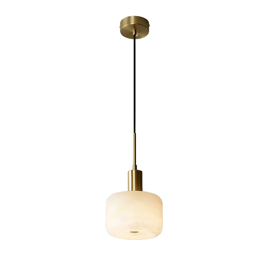 Velia Acorn Alabaster Minimalist Pendant Light T2168