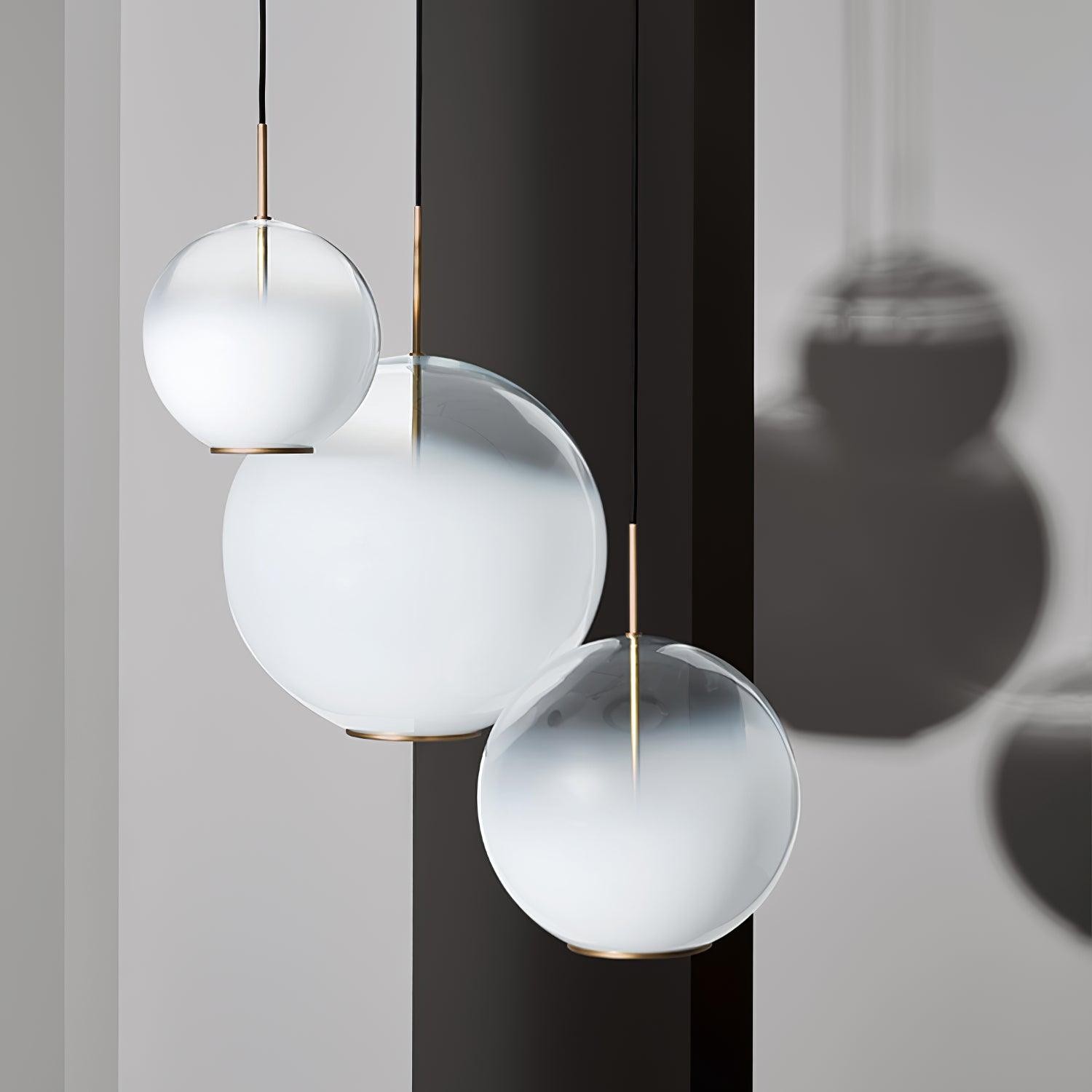 Simple Sphere Drop Gradient Glass Pendant Light M403
