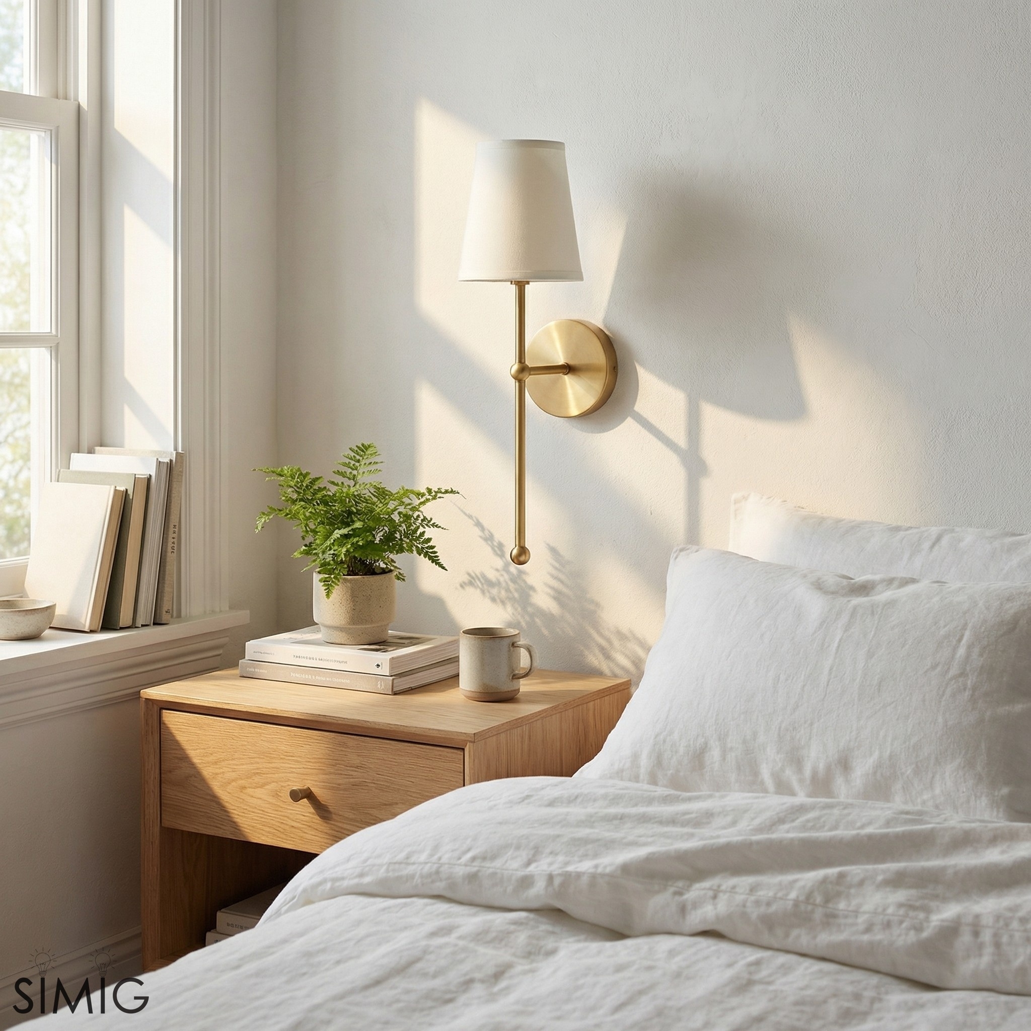 Modern Gold Wall Lamp ‑ Minimalist Design for Stylish Interiors  G21