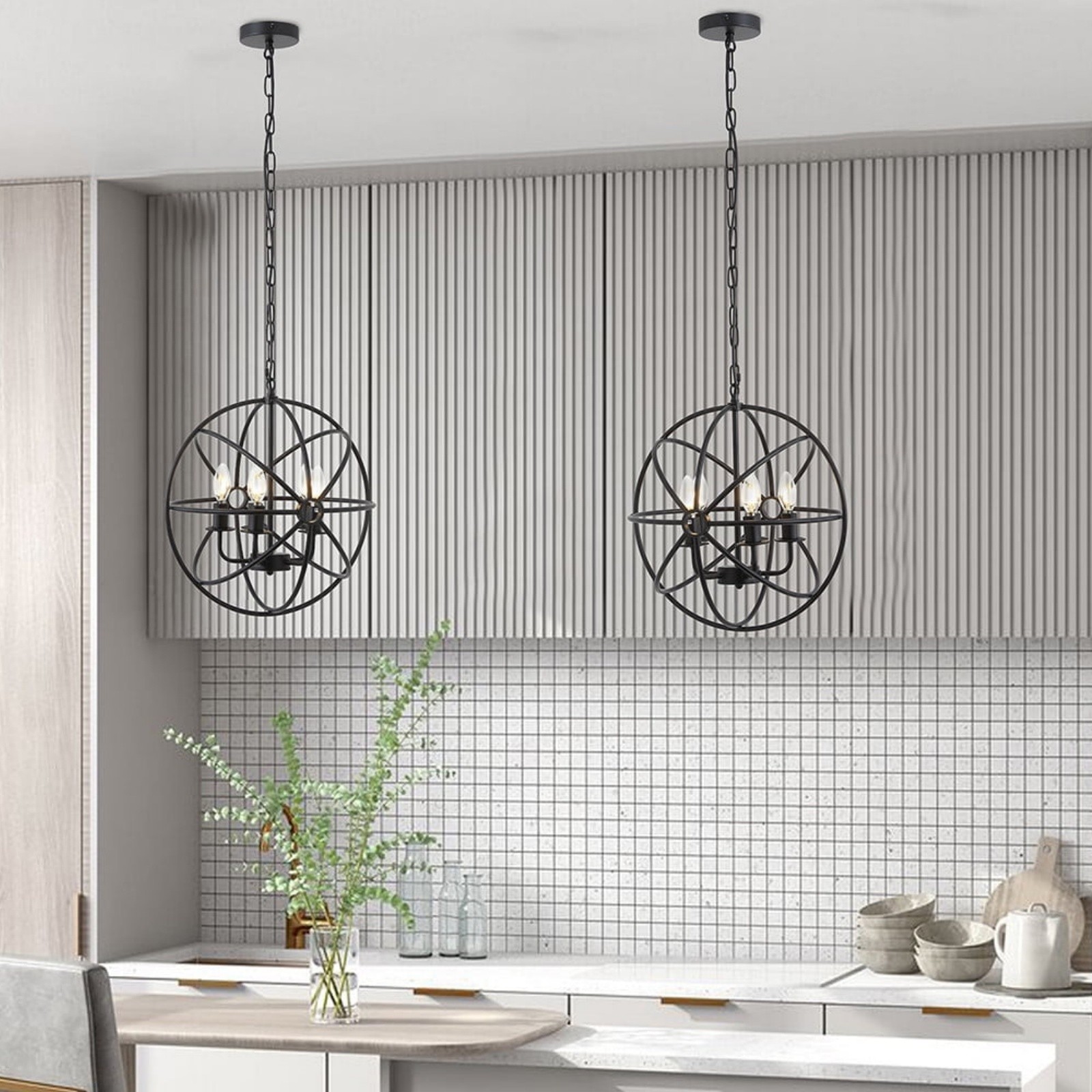 Globe Candle Chandelier