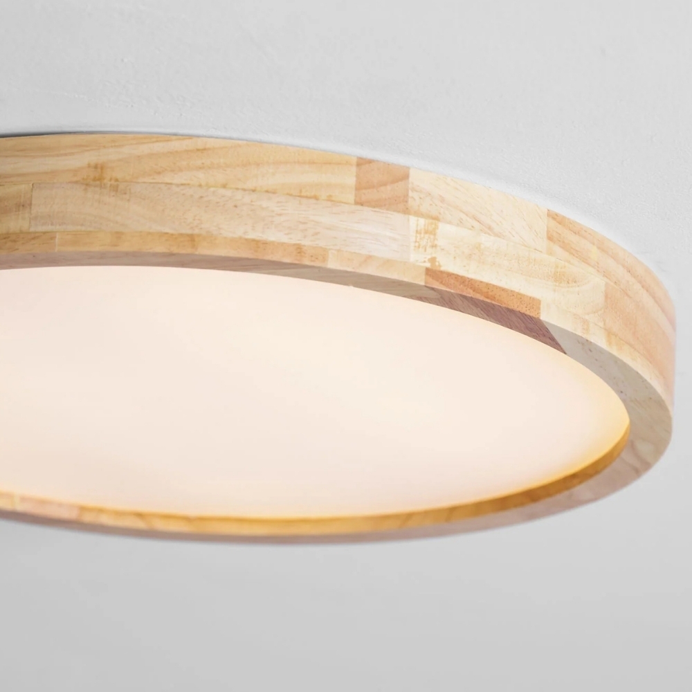 LignoForma Geometric Shape Ceiling Light - Contemporary Wood LED Ceiling for Bedroom and Lounge T1107