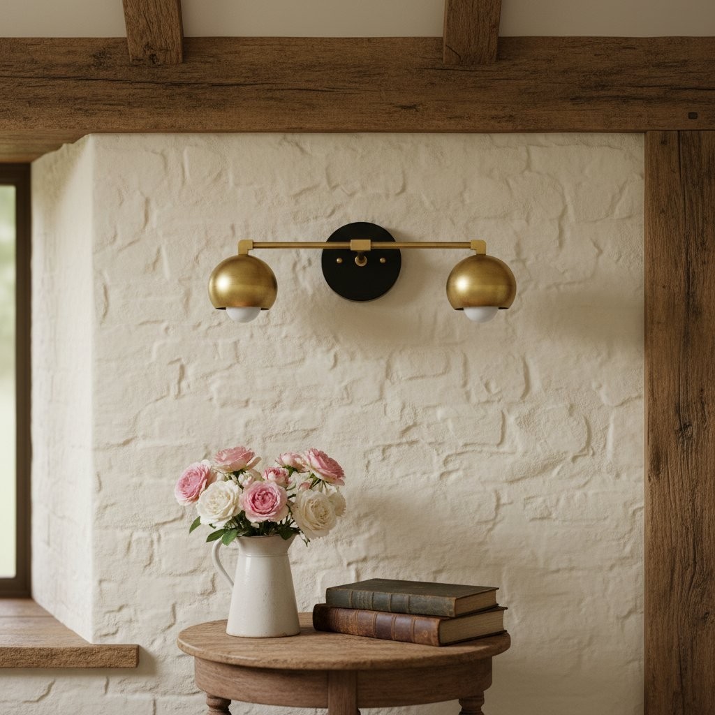 Metio Dome Decorative Vanity Light - Classic Orb Shade Bathroom Wall Lamp T324