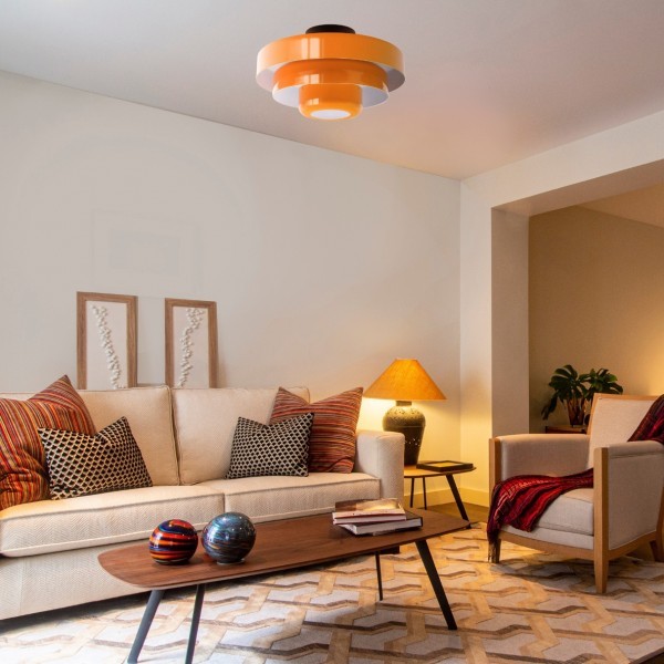 Veleora Triple Layer Disc Ceiling Light - Bauhaus Colorful Design S361