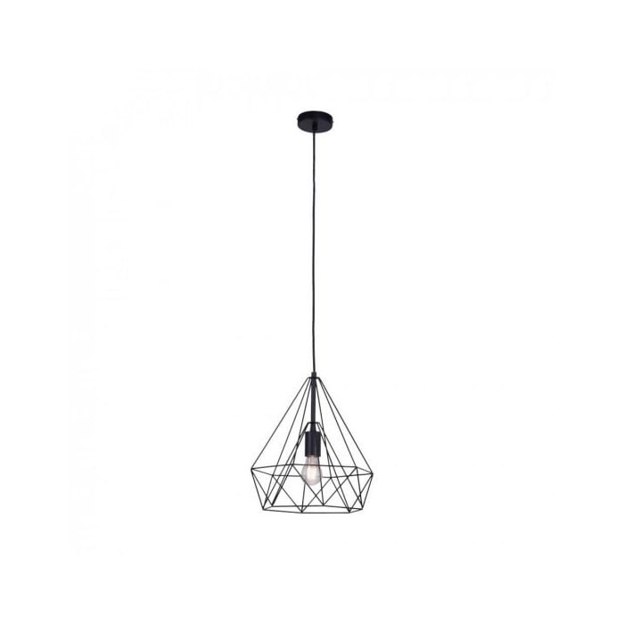Black Wire Metal Pendant Light