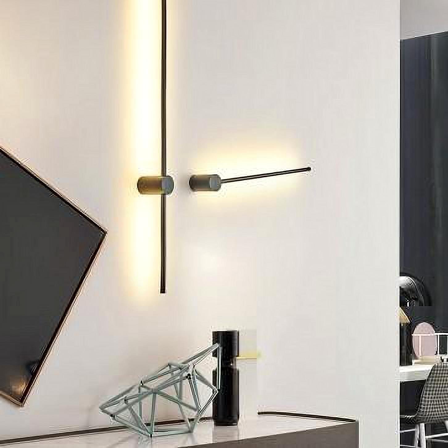 Industrial Modern Black Linear LED Wall Lights S114
