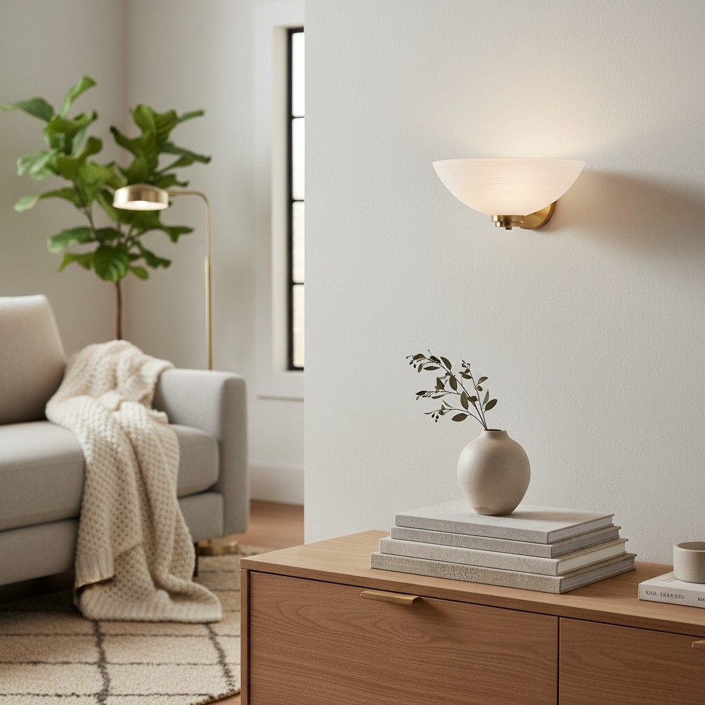 Lunetal Uplighter Retro Art Deco Profile Sconce - Decorative Wall Lamp for Entry or Study T840
