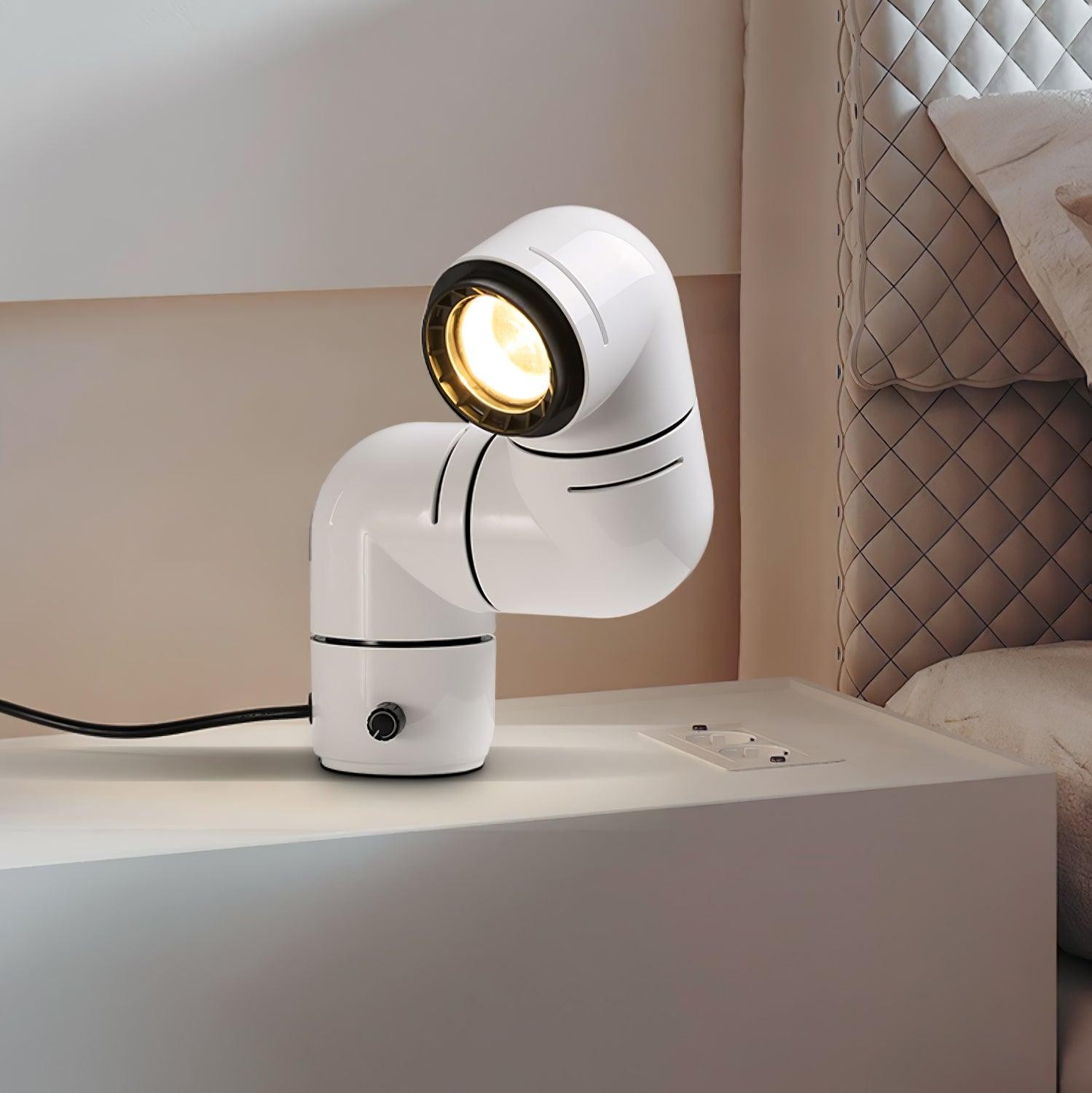 Red Tubular Table Lamp Suitable For Bedroom M504